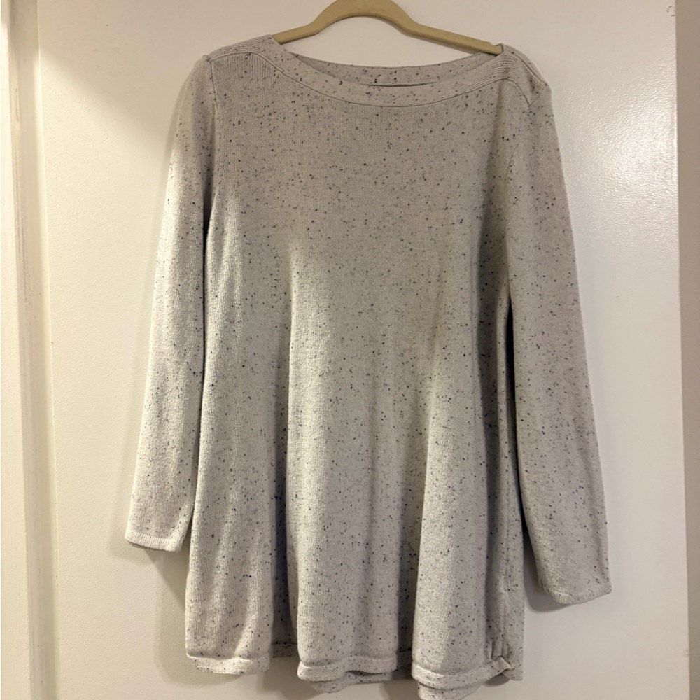 Karen Scott Speckled Knit Top
